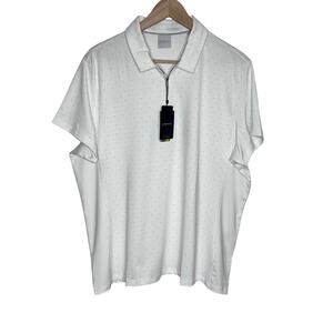 Dunning Golf NWT White Coolmax Performance Polo XXL